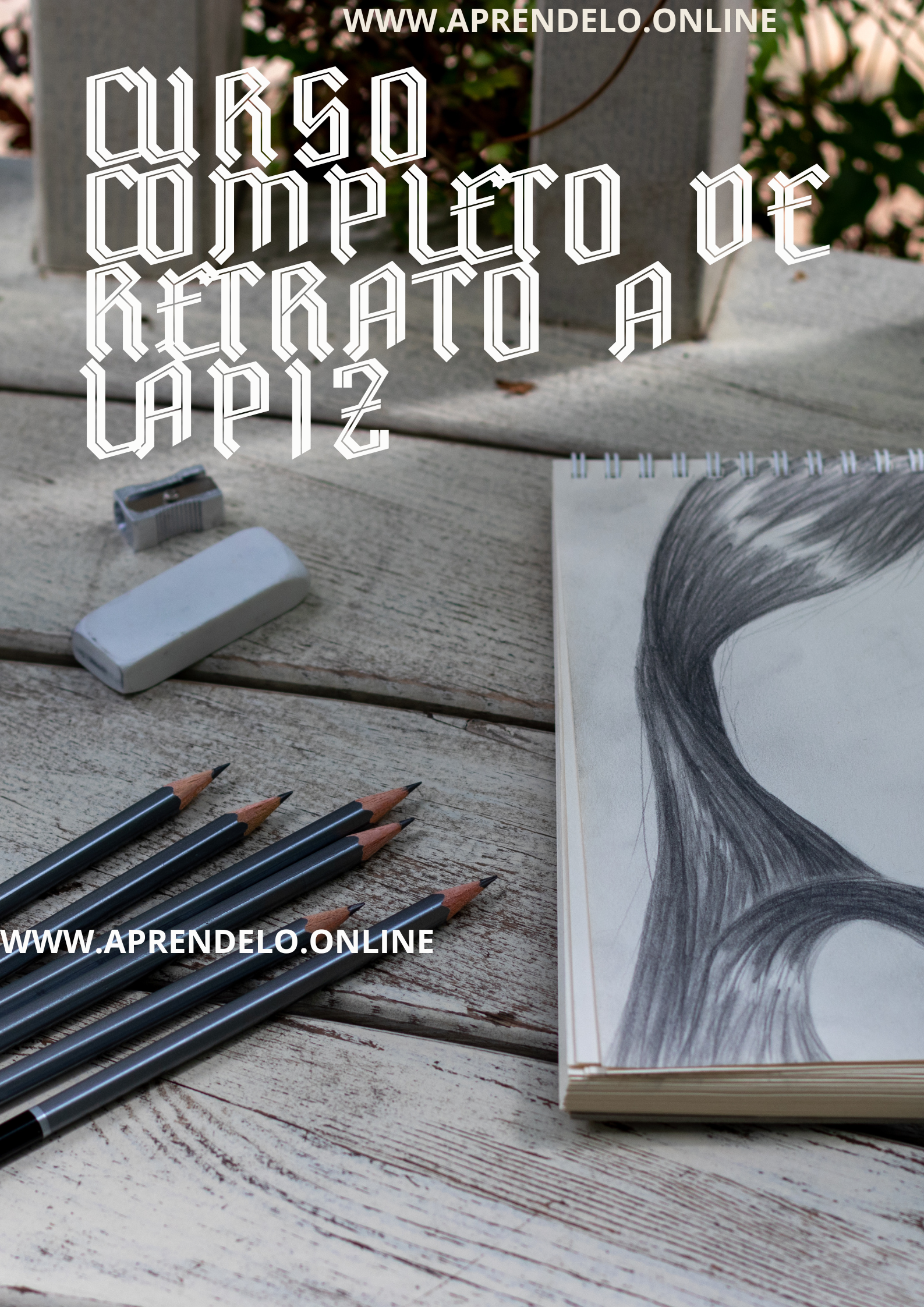 Image Curso completo de retrato a lápiz
