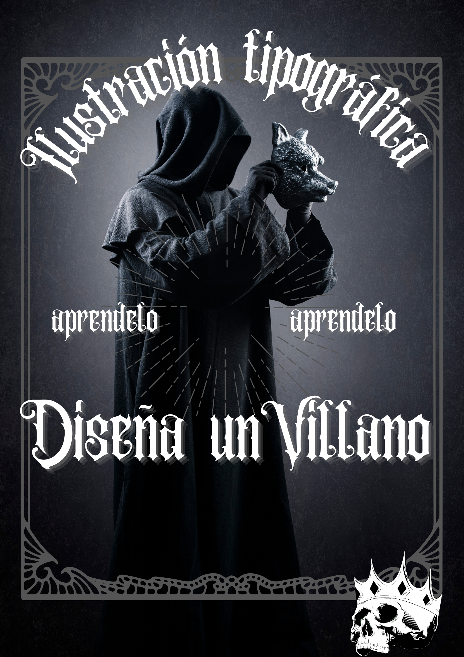 Image Ilustración tipográfica - Diseña un Villano
