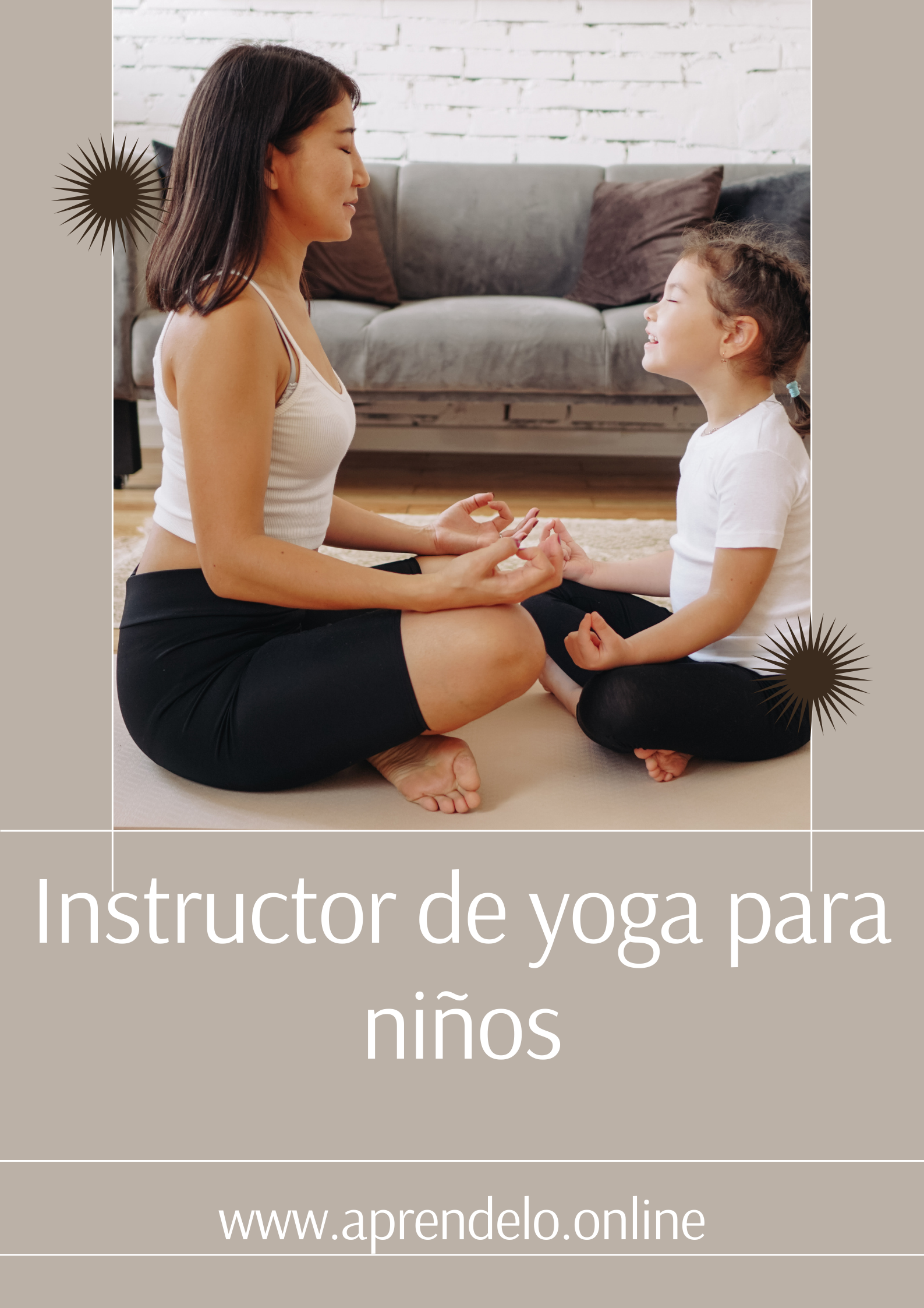 Image Instructor de yoga para niños
