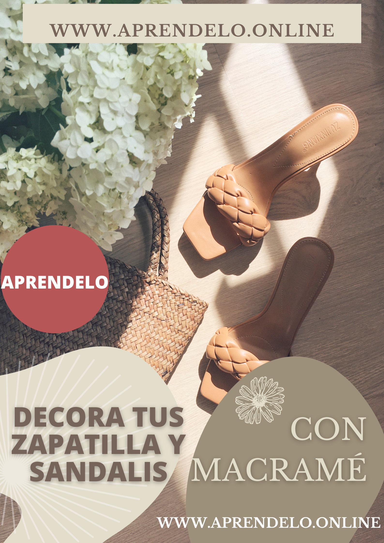 Image Macramé: decora tus zapatillas y sandalias