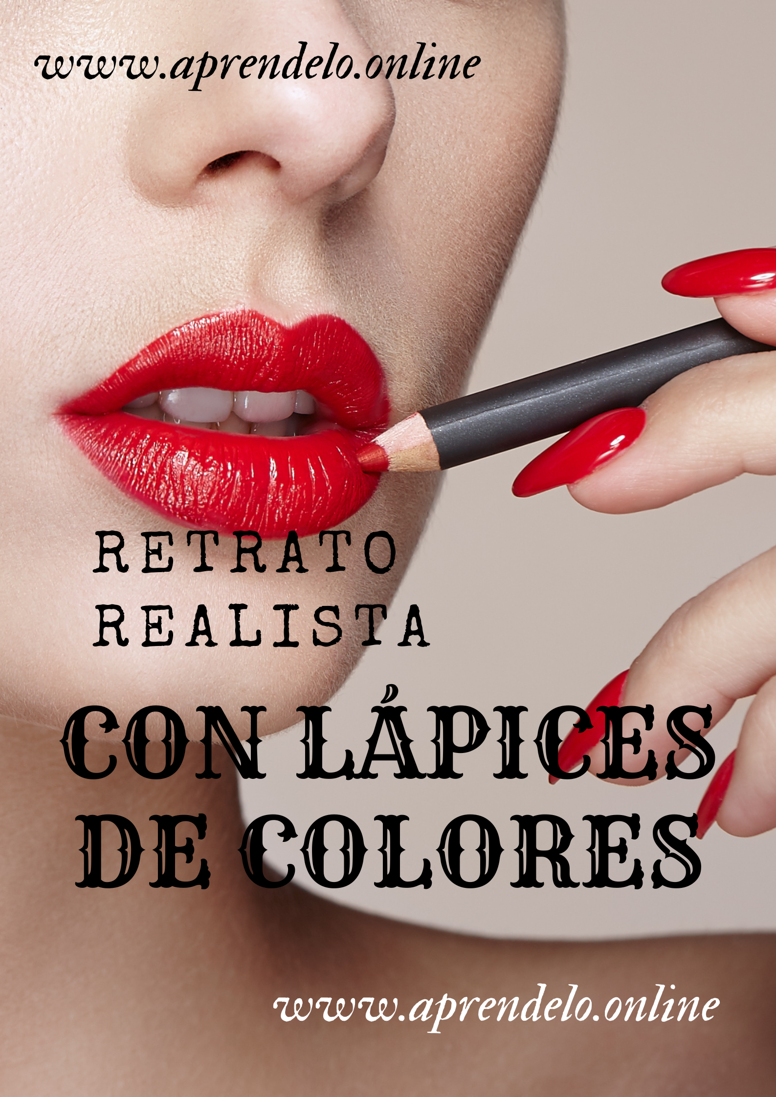 Image Retrato realista con lápices de colores