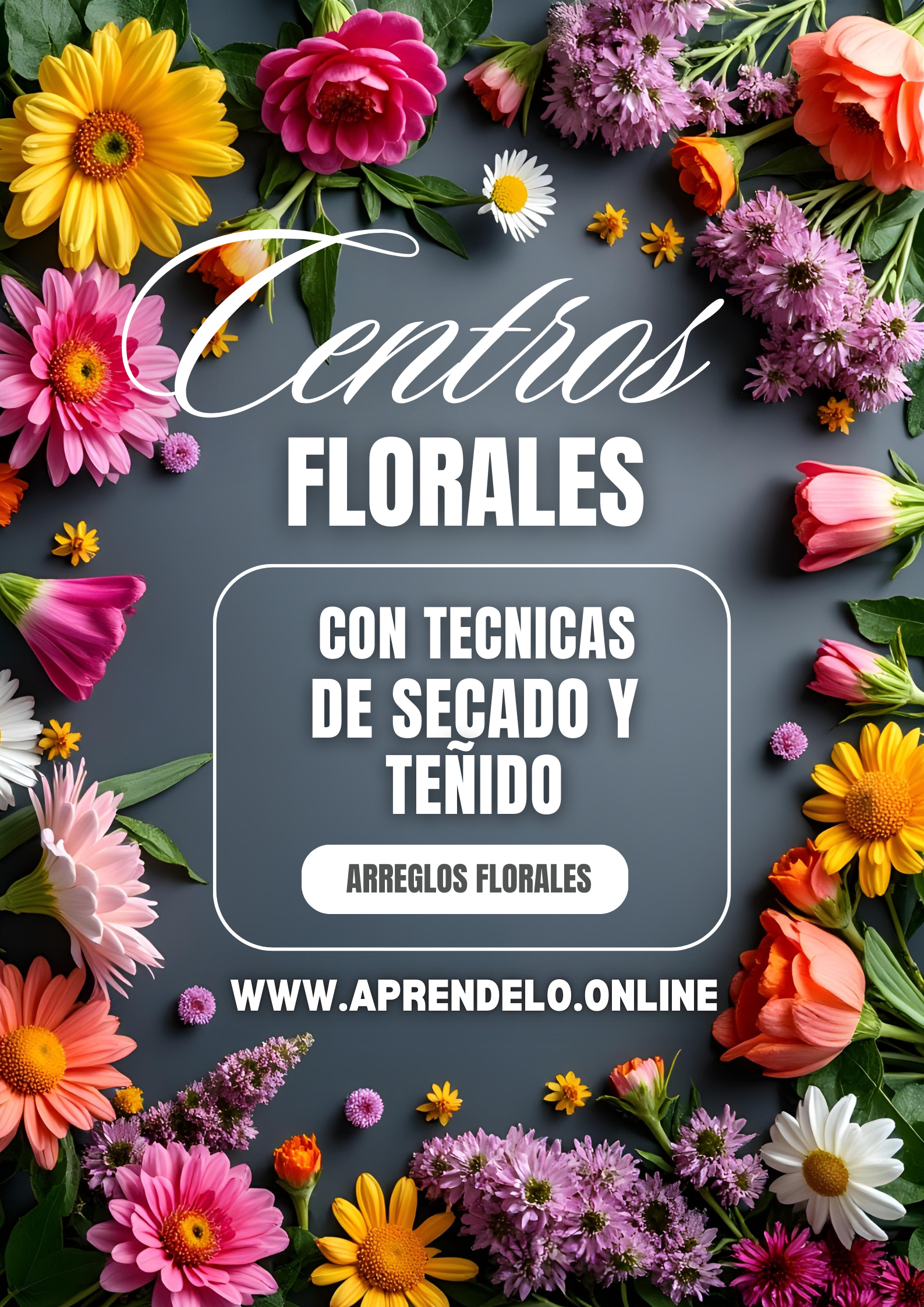 Image Diseño de centros florales con técnicas de secado y teñido
