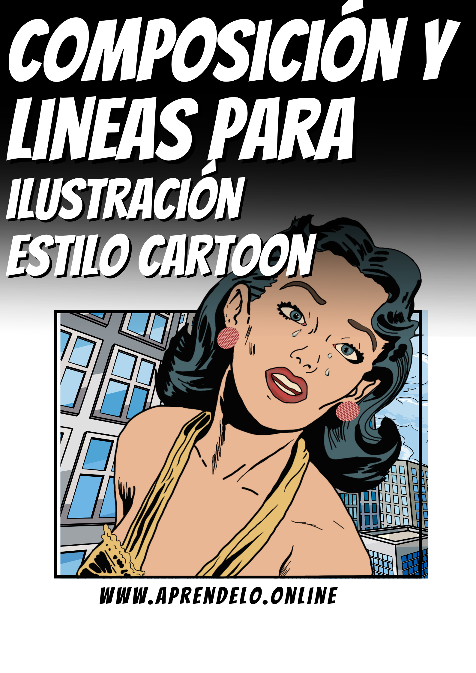 Image Composición y líneas para ilustración estilo Cartoon